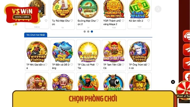 Chọn phòng game phù hợp