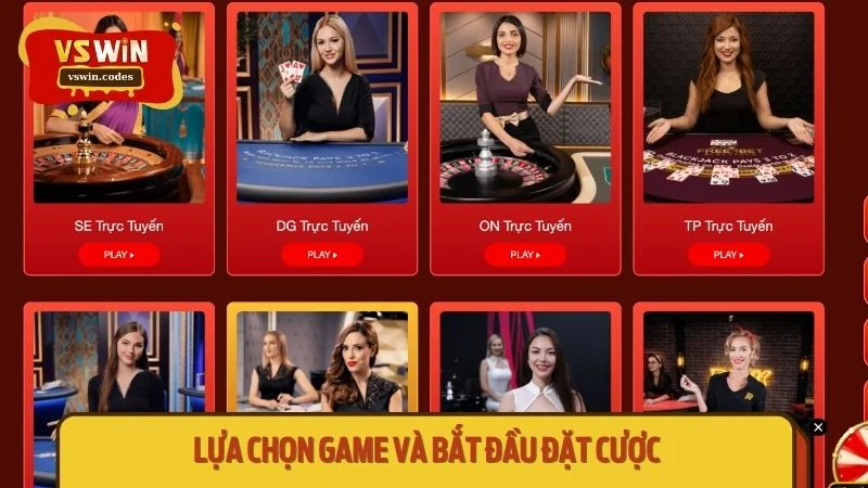 Chọn tựa game casino phù hợp tại hệ thống để trải nghiệm ngay