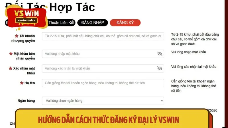 Cách thức đăng ký đại lý Vswin cực kỳ đơn giản