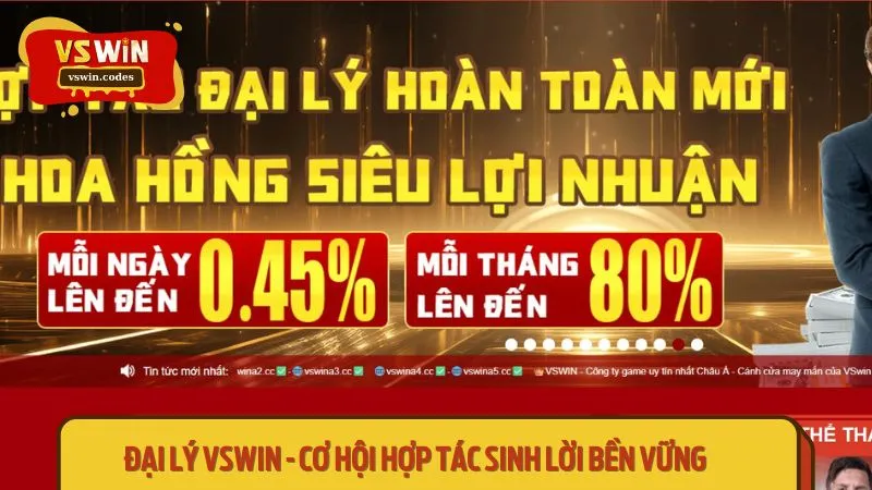 Đại lý Vswin là cơ hội kiếm thêm thu nhập bền vững