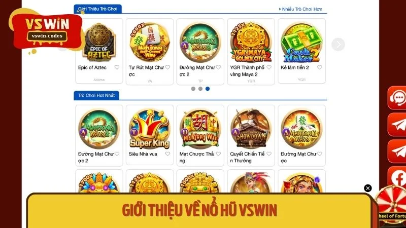 Sảnh nổ hũ Vswin mang đến cảm giác hồi hộp, gay cấn trong từng lần quay