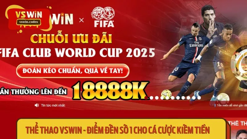 Sảnh thể thao Vswin thu hút hàng triệu bet thủ truy cập mỗi ngày